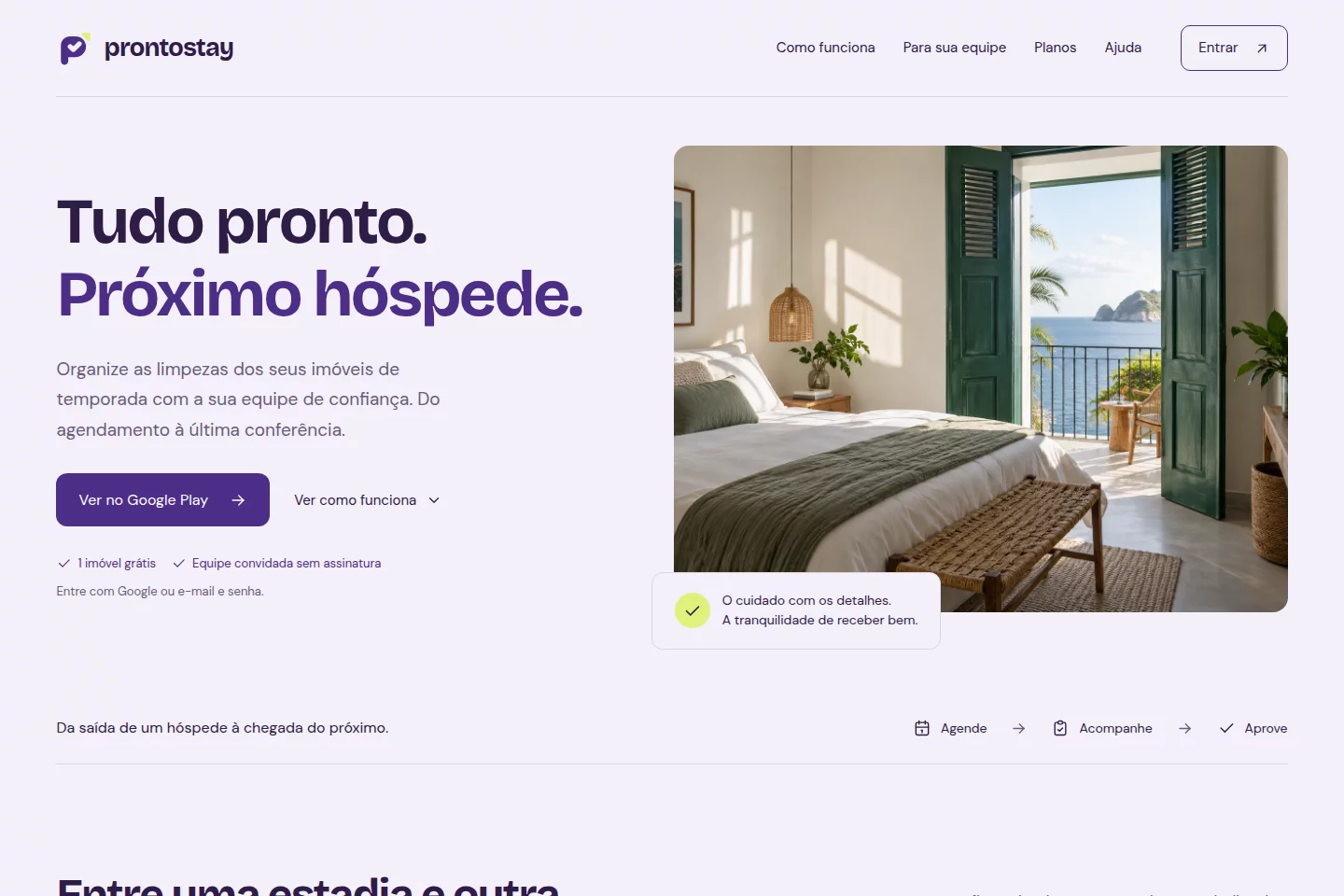 ProntoStay vacation rental cleaning coordination website