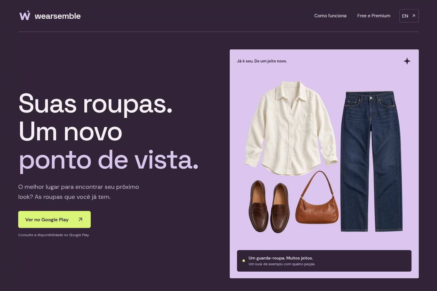 Wearsemble wardrobe and outfit planning website